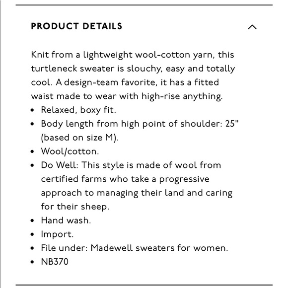 Madewell turtleneck sweater - Picture 3 of 6
